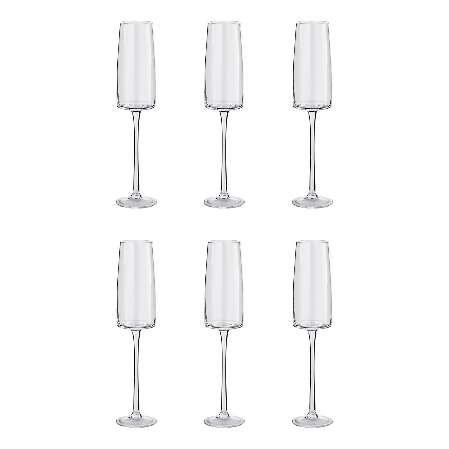 SEKTGLÄSER (6er Set) Serena 390 ml - Transparent, Glas (0.39L) - Butlers