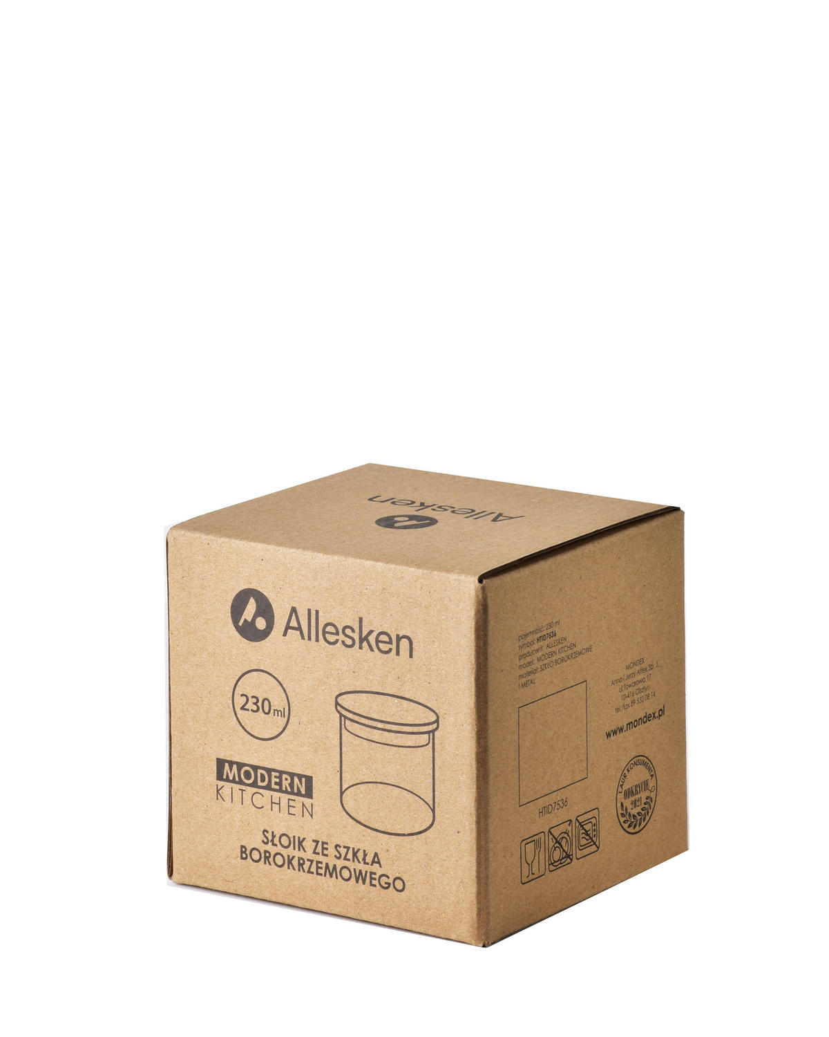 GLASBEHÄLTER Modern Kitchen Transparent 9/9.5/9 cm Glas - Transparent, Glas (9.5/9/9cm) - Mondex