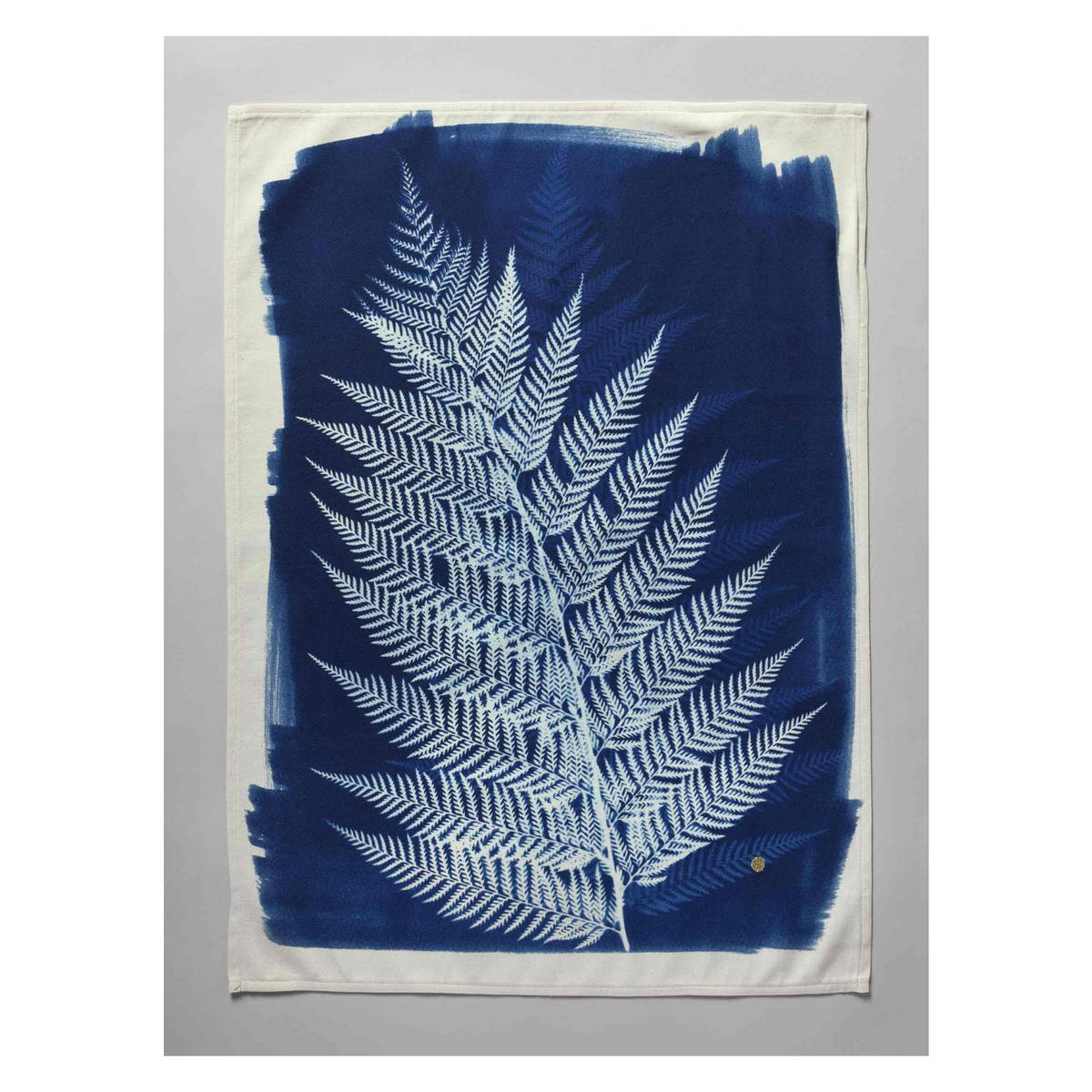 GESCHIRRTUCH Fougère blau 50 x 70 cm - Blau, Textil (70/50cm)