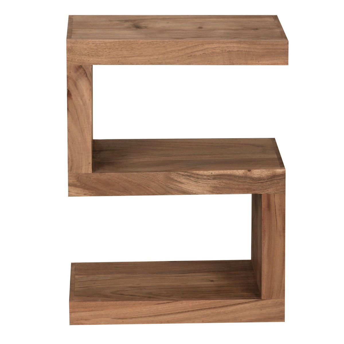 BEISTELLTISCH Massivholz S Cube Landhausstil Design MUMBAI, Akazie 30x44x60 cm - Akaziefarben, Holz (44/30/60cm) - KADIMA DESIGN