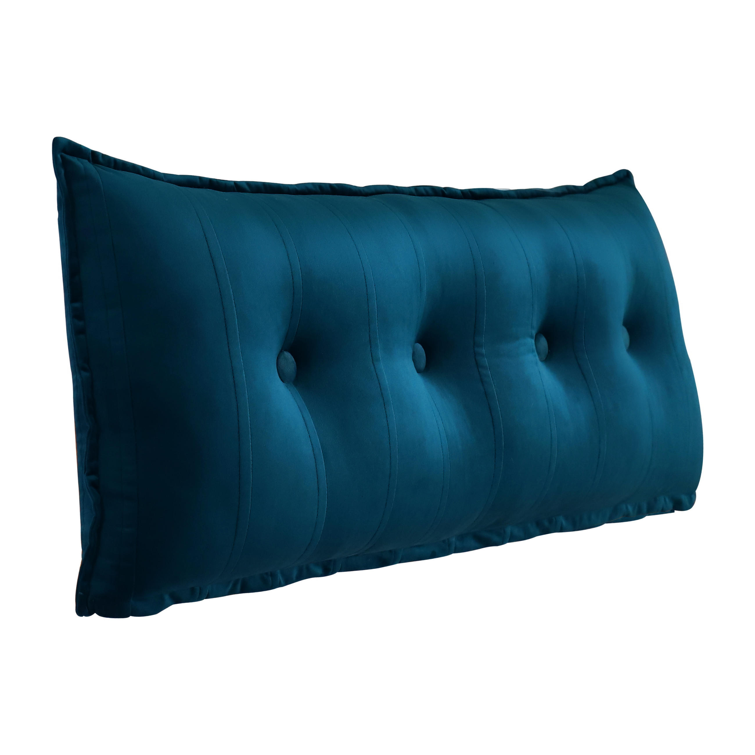 RÜCKENKISSEN Samtlook Blau 120 cm - Blau, Textil (45/120cm) - Vercart