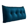 RÜCKENKISSEN Samtlook Blau 120 cm - Blau, Textil (45/120cm) - Vercart