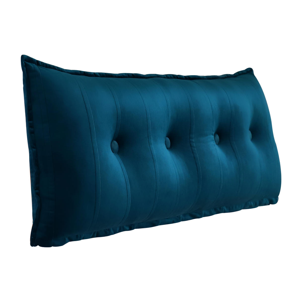 RÜCKENKISSEN Samtlook Blau 120 cm - Blau, Textil (45/120cm) - Vercart