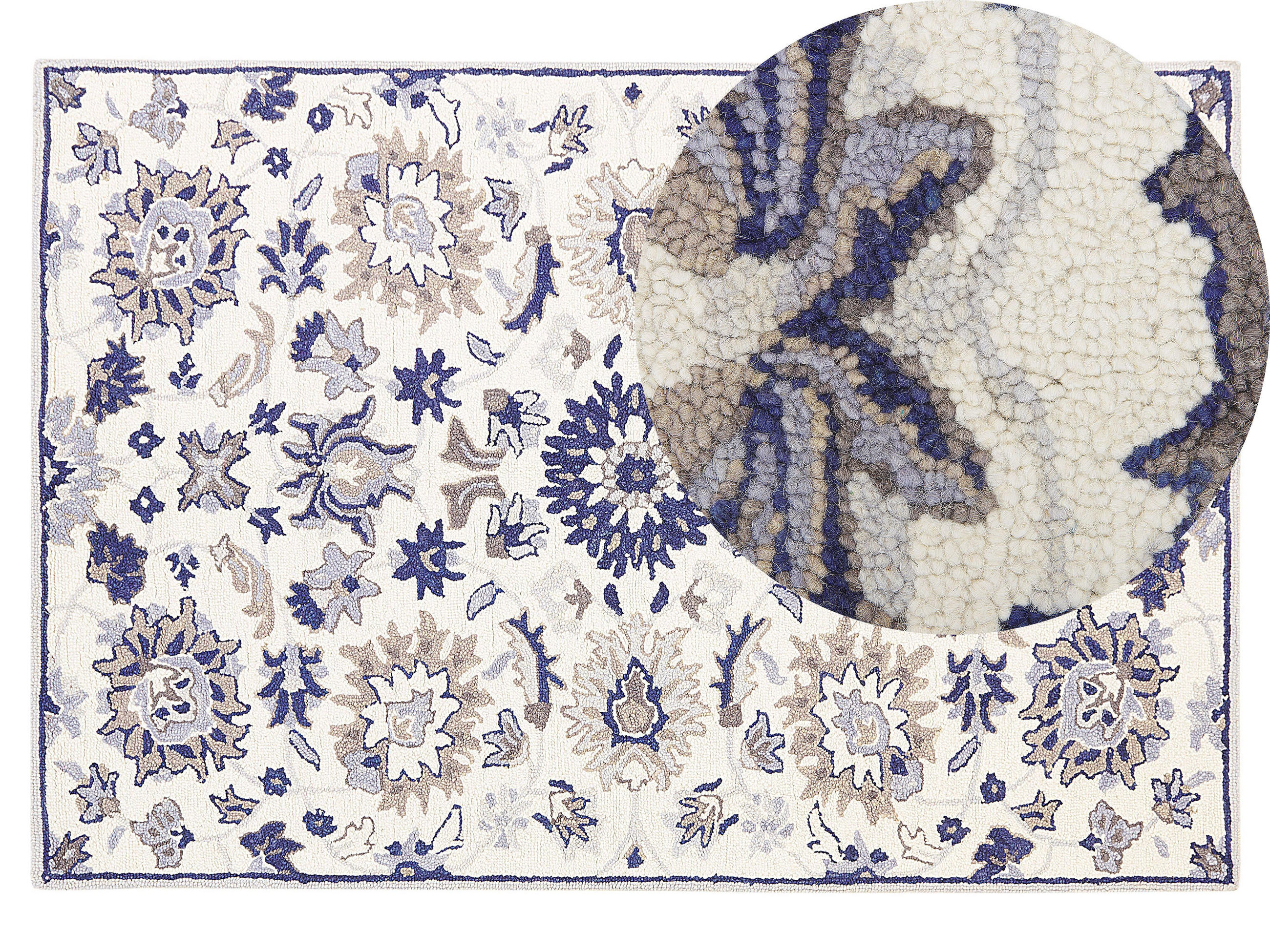 VINTAGE-TEPPICH Kumru 200/140 cm - Beige, Textil (140/200cm) - Beliani