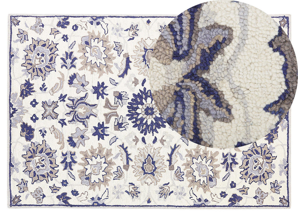 VINTAGE-TEPPICH Kumru 200/140 cm - Beige, Textil (140/200cm) - Beliani