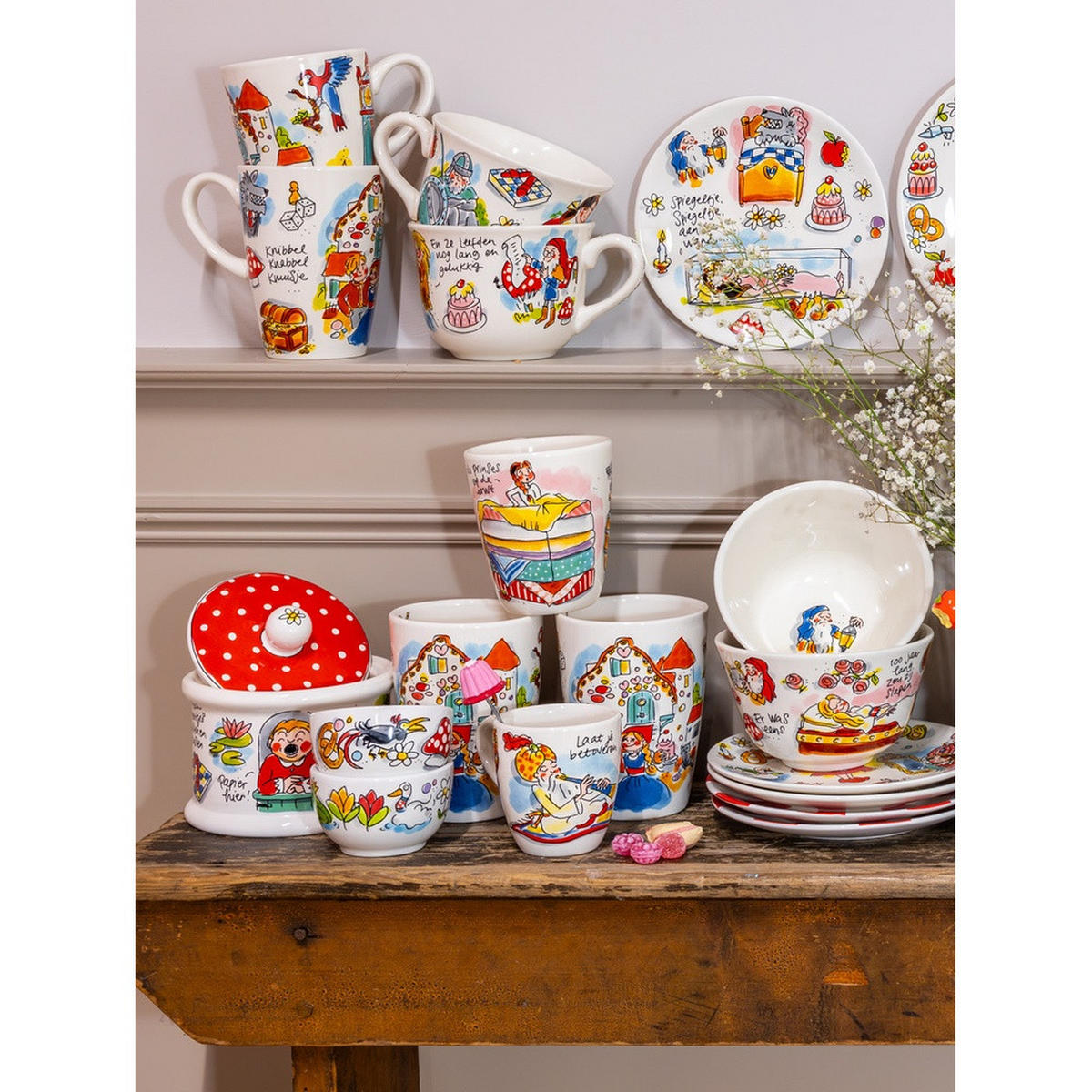 XL-BECHER Efteling Hänsel und Gretel in Bunt - 500 ml - Multicolor, Keramik (0.5L) - Blond Amsterdam
