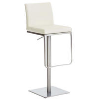 BARHOCKER Panama 58-82 cm Creme - Creme, Leder (42/86/44cm) - furnicato