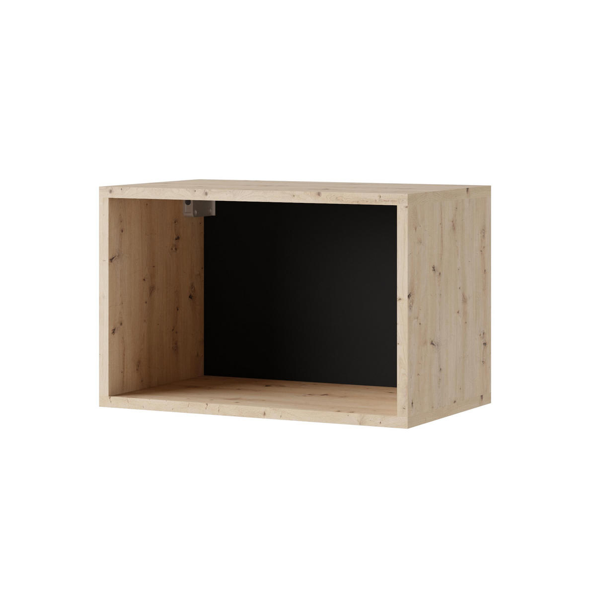 WOHNWAND Kossana 25 Modern Schwarz/Goldene Eiche 300/104/43 cm Schrankwand - Schwarz, Holzwerkstoff/Kunststoff (300/105/43cm) - AX Living