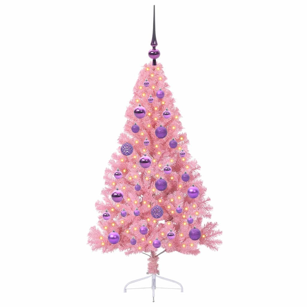 vidaXL Weihnachtsbaum Rosa 120 cm