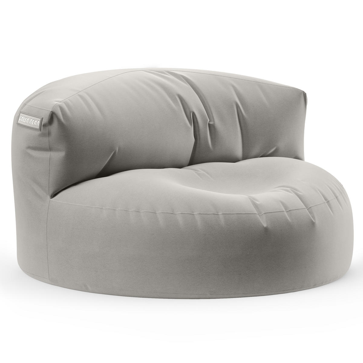 INDOOR OUTDOOR SITZSACK Lounge Sofa - Hellgrau, Textil (90/50/50cm) - Green Bean