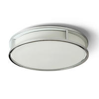 DECKENLEUCHTE GRANDE LED 35 Opalglas 24 W IP44 - Chromfarben, Glas (37.5/37.5/86cm) - Rendl