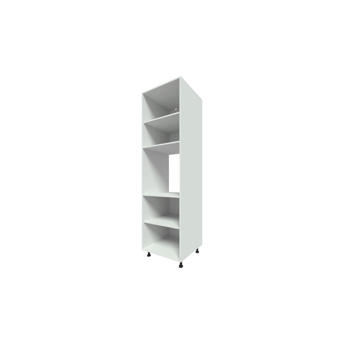 BACKOFEN-HOCHSCHRANK – 60 cm – KU-S60P – Lunara – Weiß Hochglanz - Weiß Hochglanz, Holzwerkstoff (60/203/56cm) - hi-markt