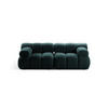 SOFA modular Bellis aus Boucle petrol 2 Sitzplätze - Petrol, Textil (94/70/188cm) - Micadoni