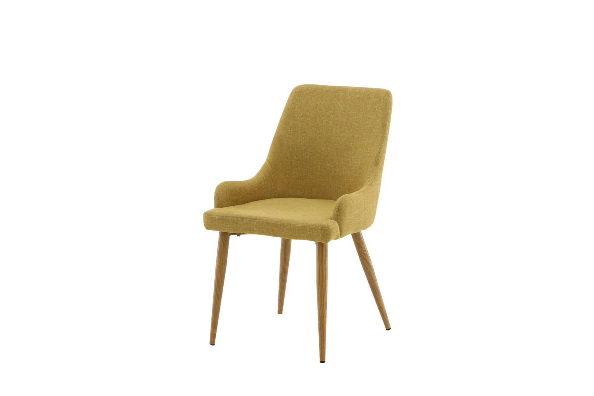 ESSZIMMERSTUHL PLAZA Gelb 49x58x86 cm - Gelb, Textil (49/86/58cm) - FURNLUX
