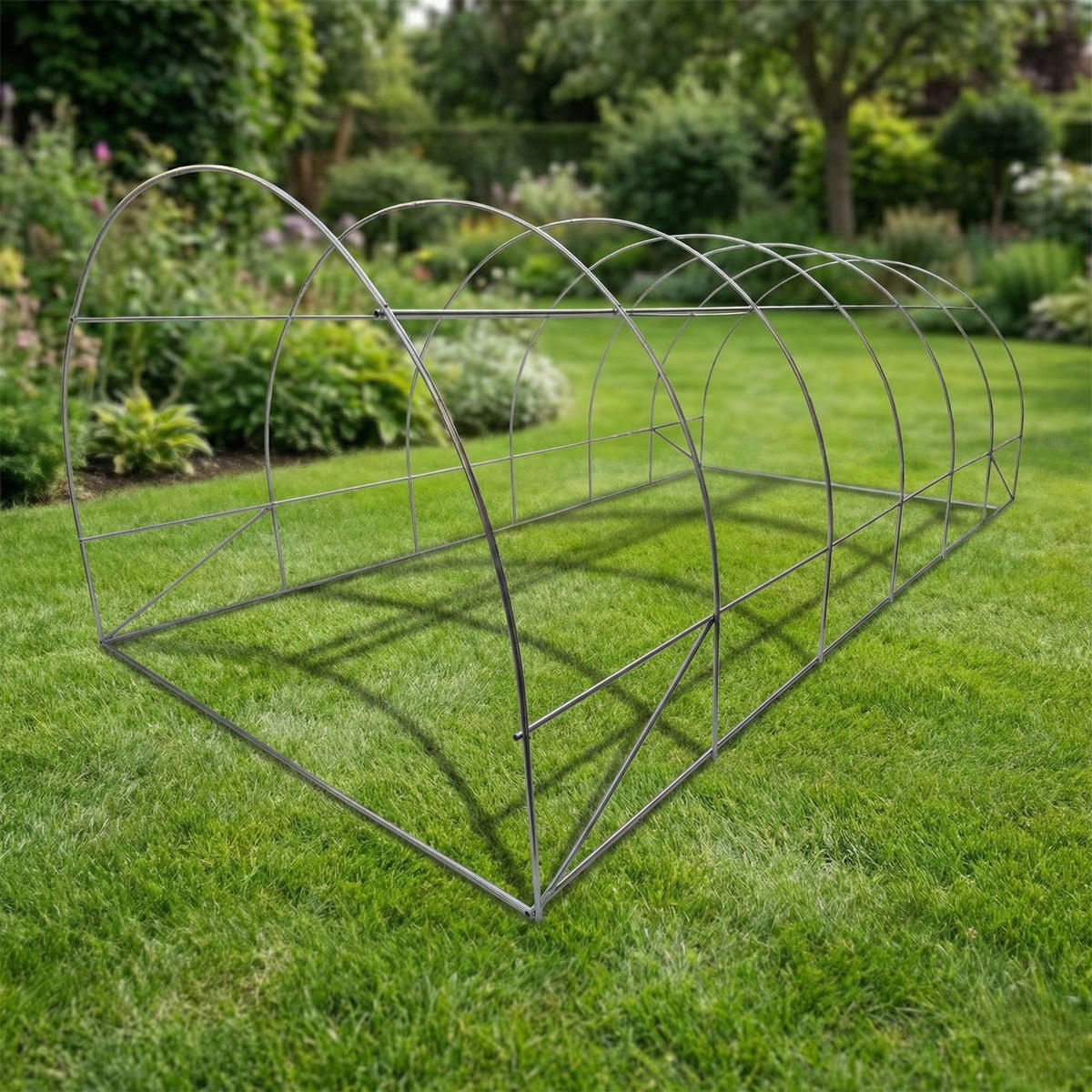 FOLIENTUNNEL Verna 3 x 6 m - Grün, Kunststoff (300/200/600cm) - EDENIA