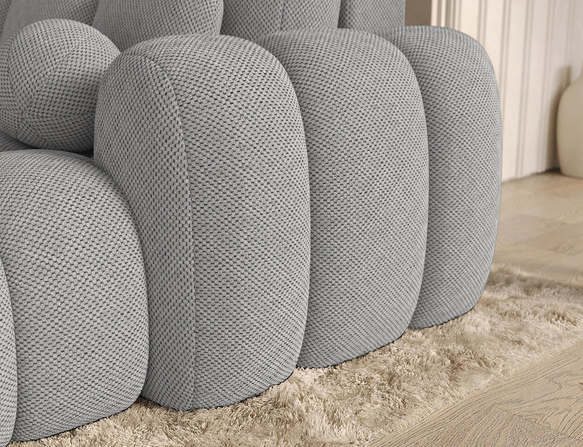 ECKSOFA COVELION L-Form – Schlaffunktion, Bettkasten, Wellenfederung, HR-Kaltschaum, inkl. Kissen, moderner Wohnkomfort - Grau, Kunststoff (167/260cm) - Wohnideebilder