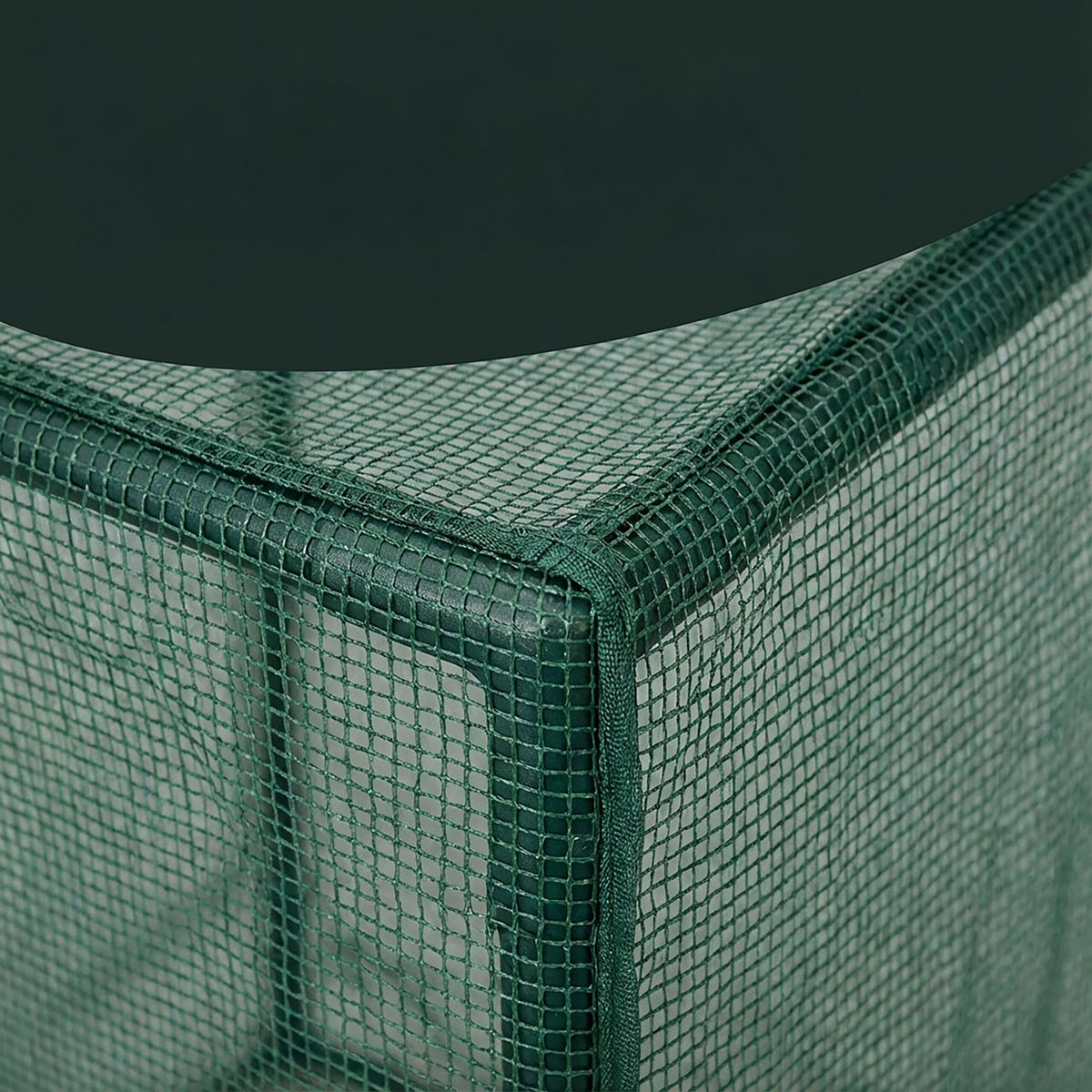 KRYT Tmavě zelený síť proti hmyzu 150x130x90 cm - tmavě zelená, kov/textil (27/8/65cm) - Relaxdays