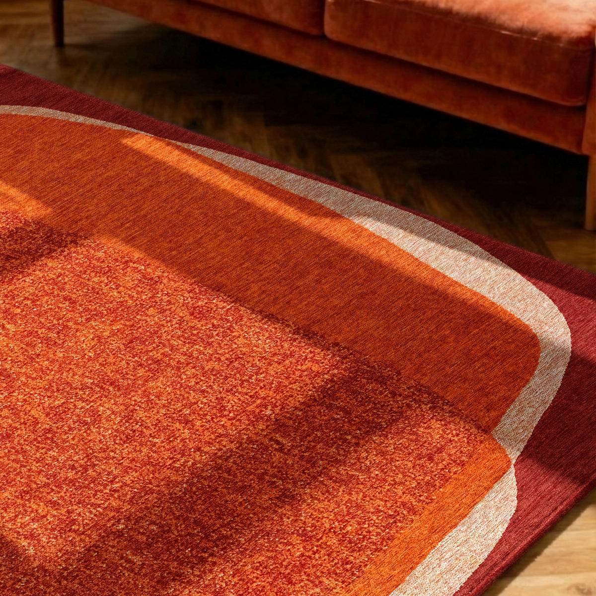 PREPROGA Marble Kanell 280/390 cm - rdeča, umetna masa/tekstil (280/390cm) - Louis De Poortere