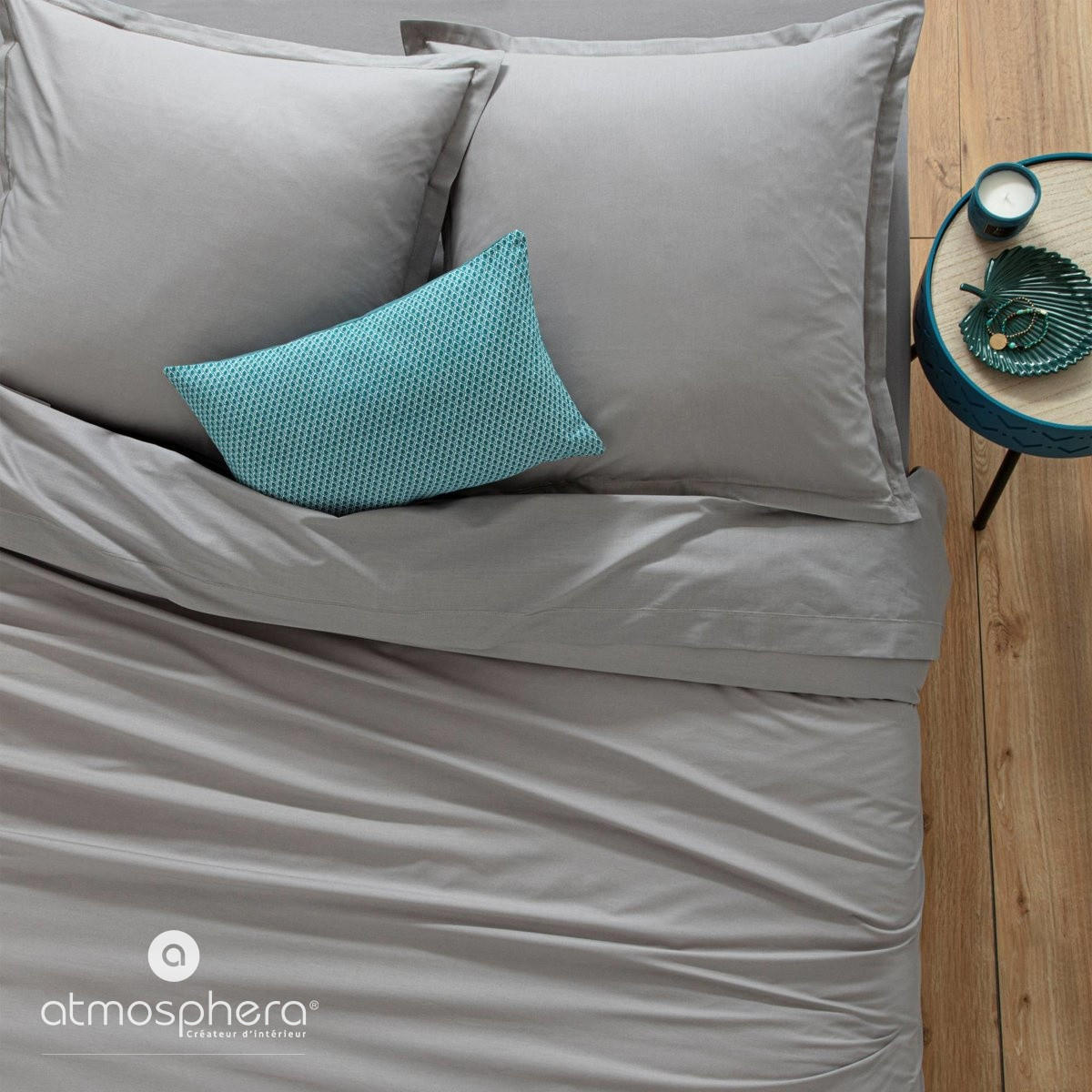 BETTLAKEN mit Gummizug 190/90 cm - Grau, Naturmaterialen (90/190cm) - Atmosphera Createur d´interieur