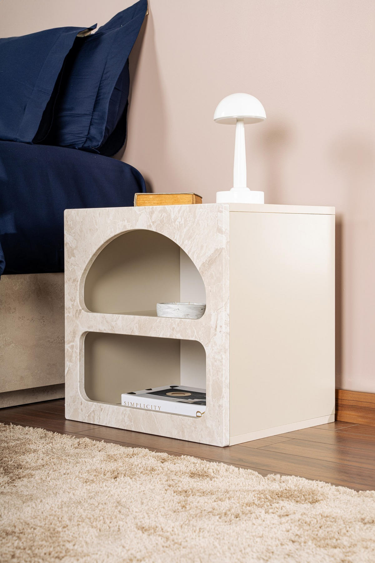 NACHTTISCH lorin beige - Beige, Holz (40/50/50cm) - Habitat Garten