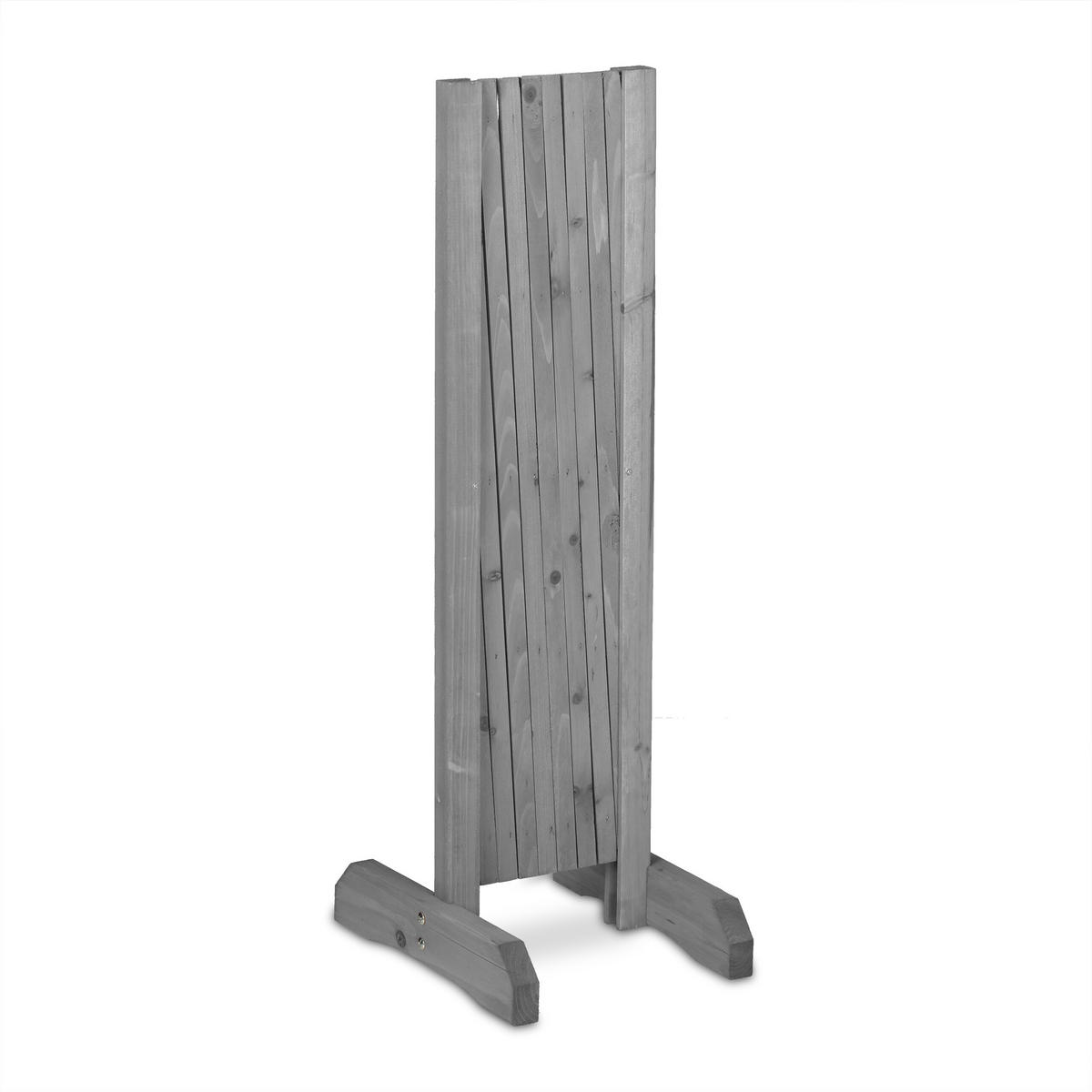 RANKGITTER - Grau, Holz (185/73/28cm) - Relaxdays