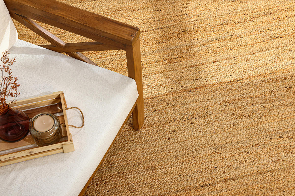 JUTETEPPICH Nitin natur 200/140 cm - Naturfarben, Naturmaterialien (140/200cm) - My-Rug