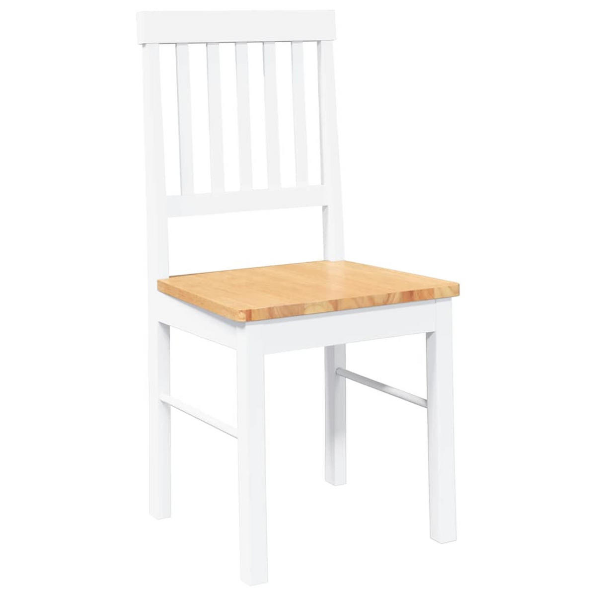 STUHL-SET 2 Stk Kargenhain 42.5/90/44.5 cm - Weiß, Holz (42.5/90/44.5cm) - ZMH