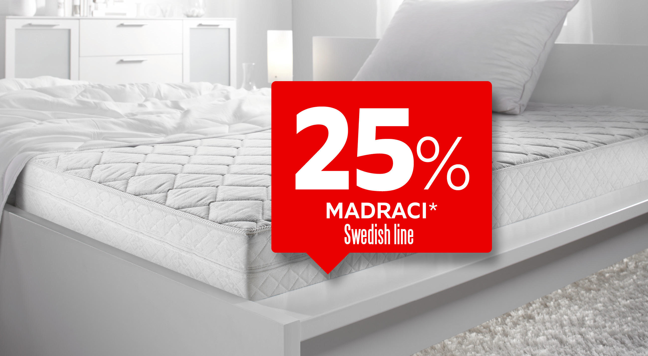 25% madraci Swedish line*