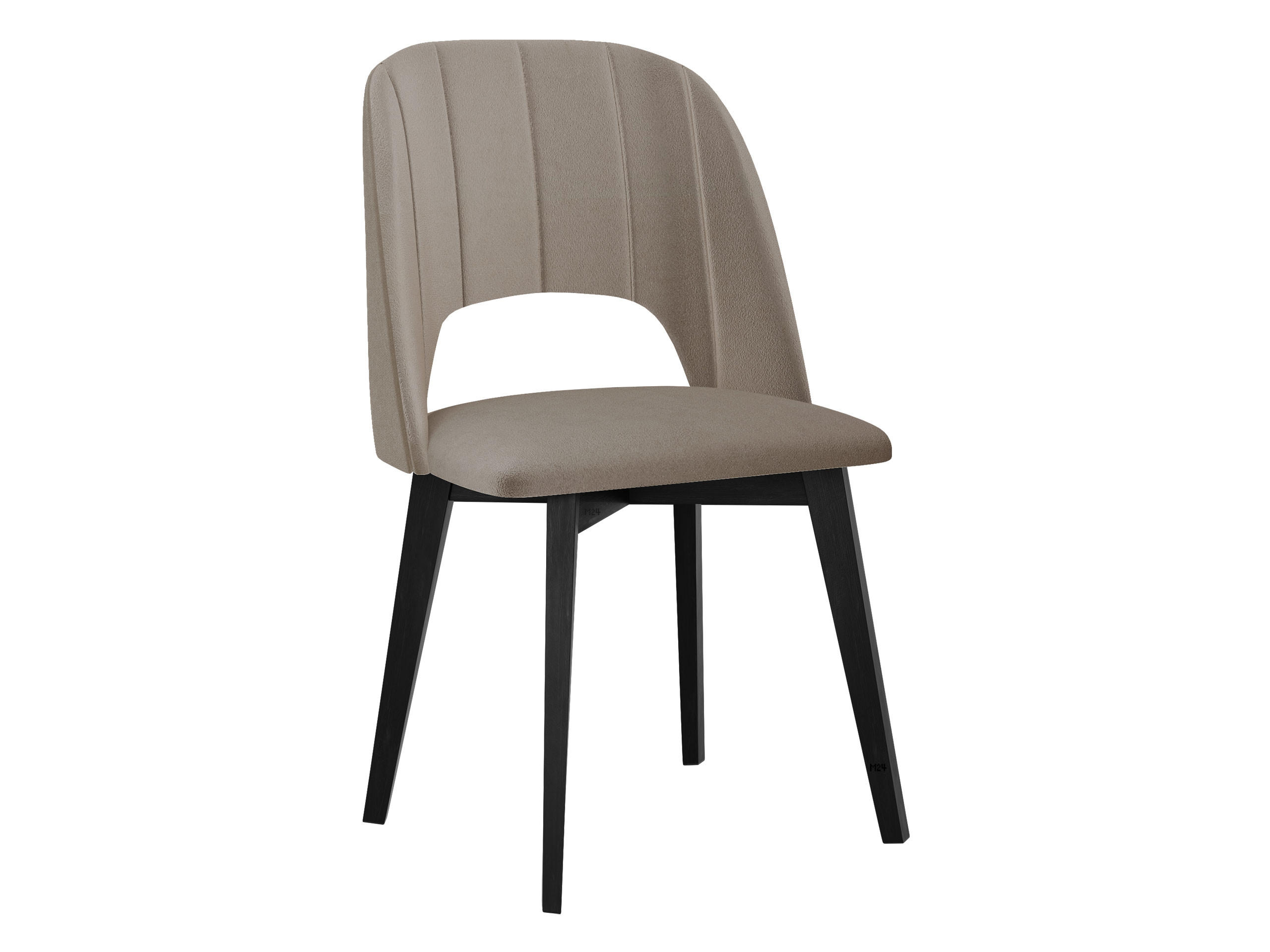 ESSZIMMERSTUHL Monti IV Pik Gerade - Schwarz/Naturfarben, Holz/Textil (48/83/54cm) - MIRJAN24