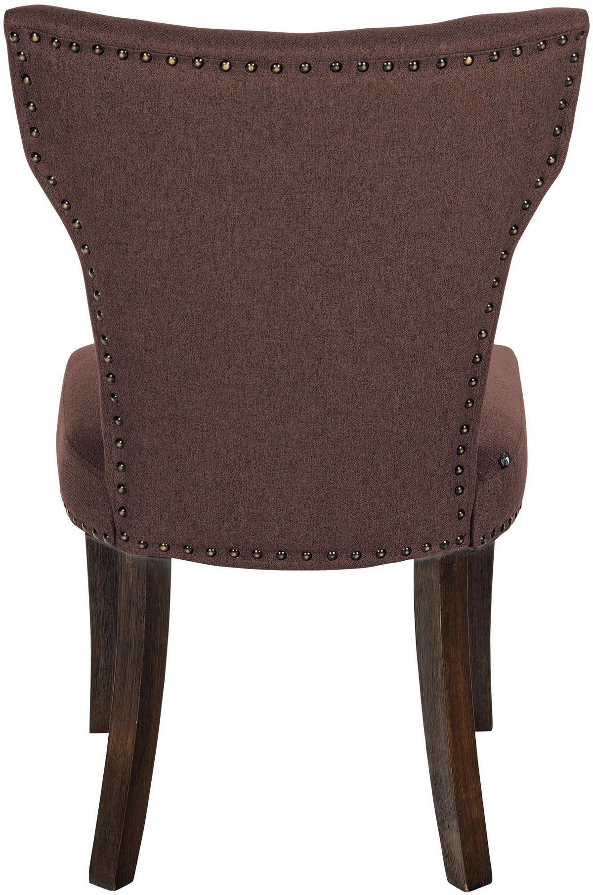 WOHNZIMMERSTUHL Stoff braun - Braun, Holz/Textil (52/90/59cm) - CLP