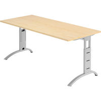 SCHREIBTISCH Serie-F 80/180/74 cm in Ahornfarben - Ahornfarben, Holzwerkstoff (80/180/74cm) - bümö