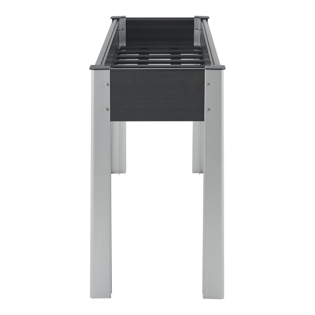 HOCHBEET Beverwijk - Dunkelgrau, Metall (125/75/40cm) - [en.casa]