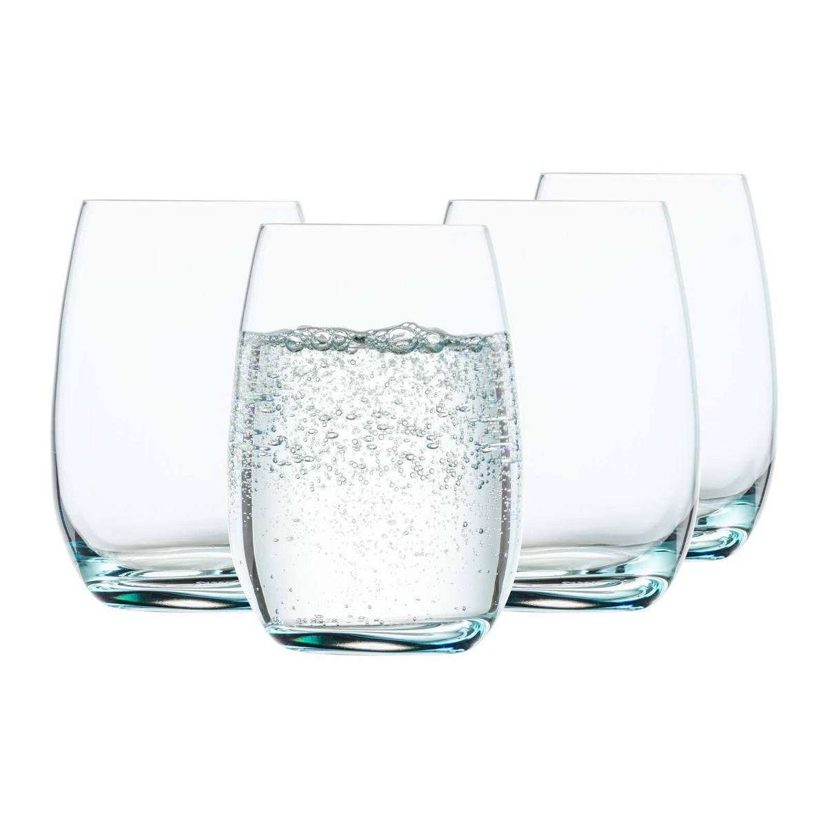 BECHER Light aqua 340 ml 4er Set - Türkis, Glas (0.34L) - Eisch