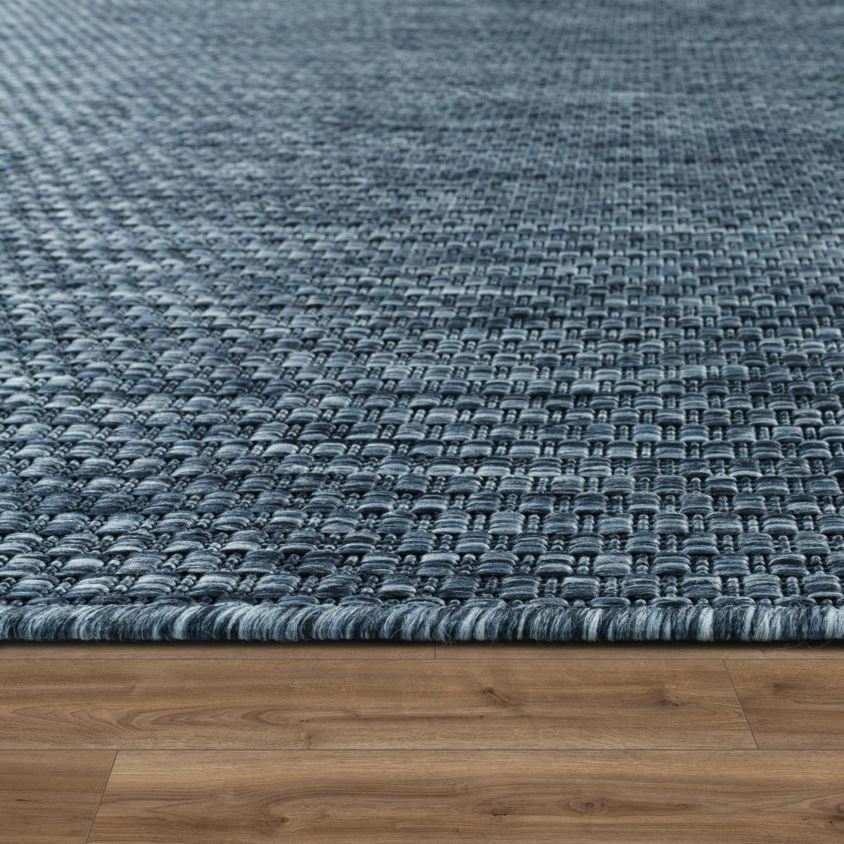 OUTDOORTEPPICH 80/80 VENEDIG 165 - Blau, Kunststoff (80/80cm) - Paco Home
