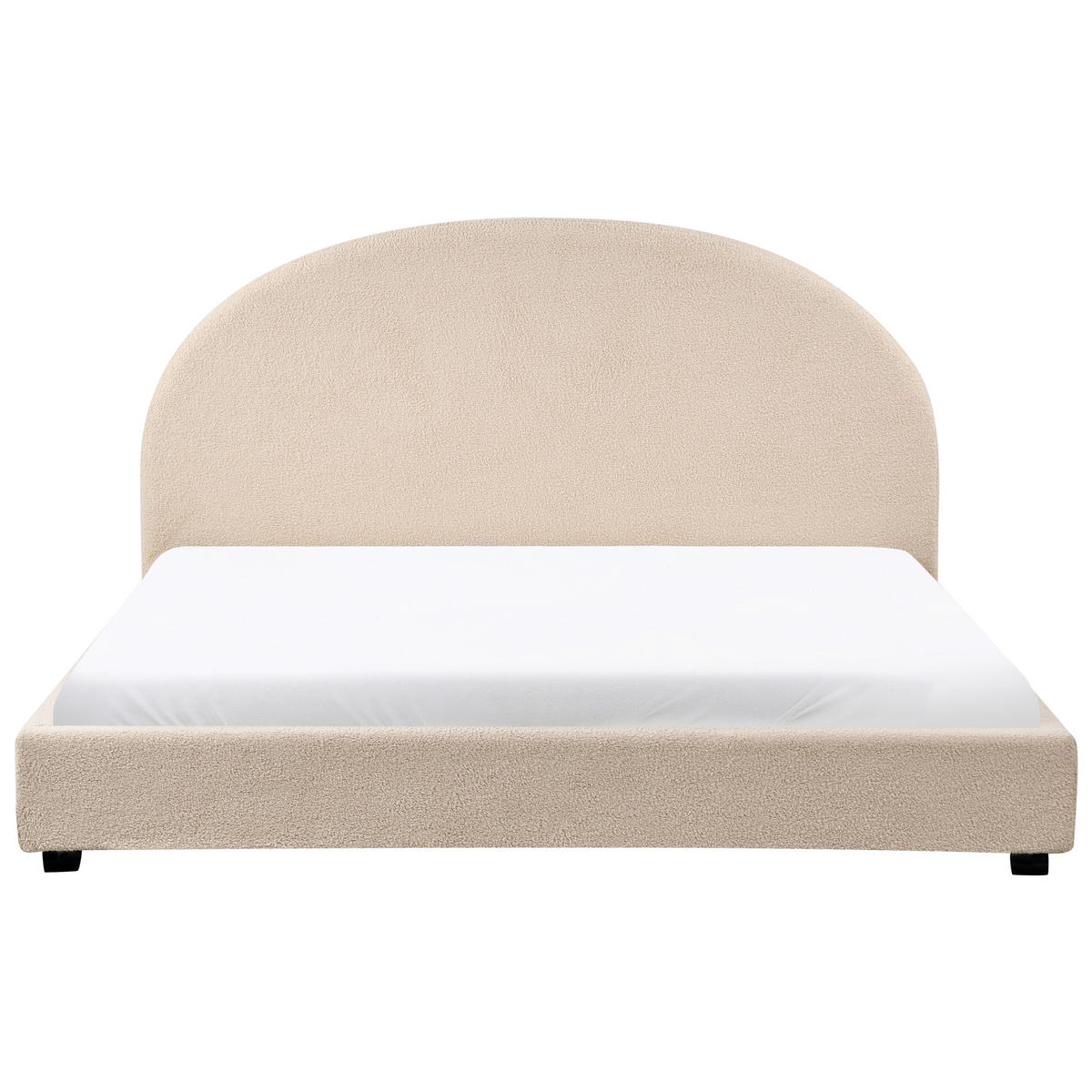 PAT CU APĂ bouclé 180/200 cm bej Vaucluse - bej, material textil (180/200cm) - Beliani
