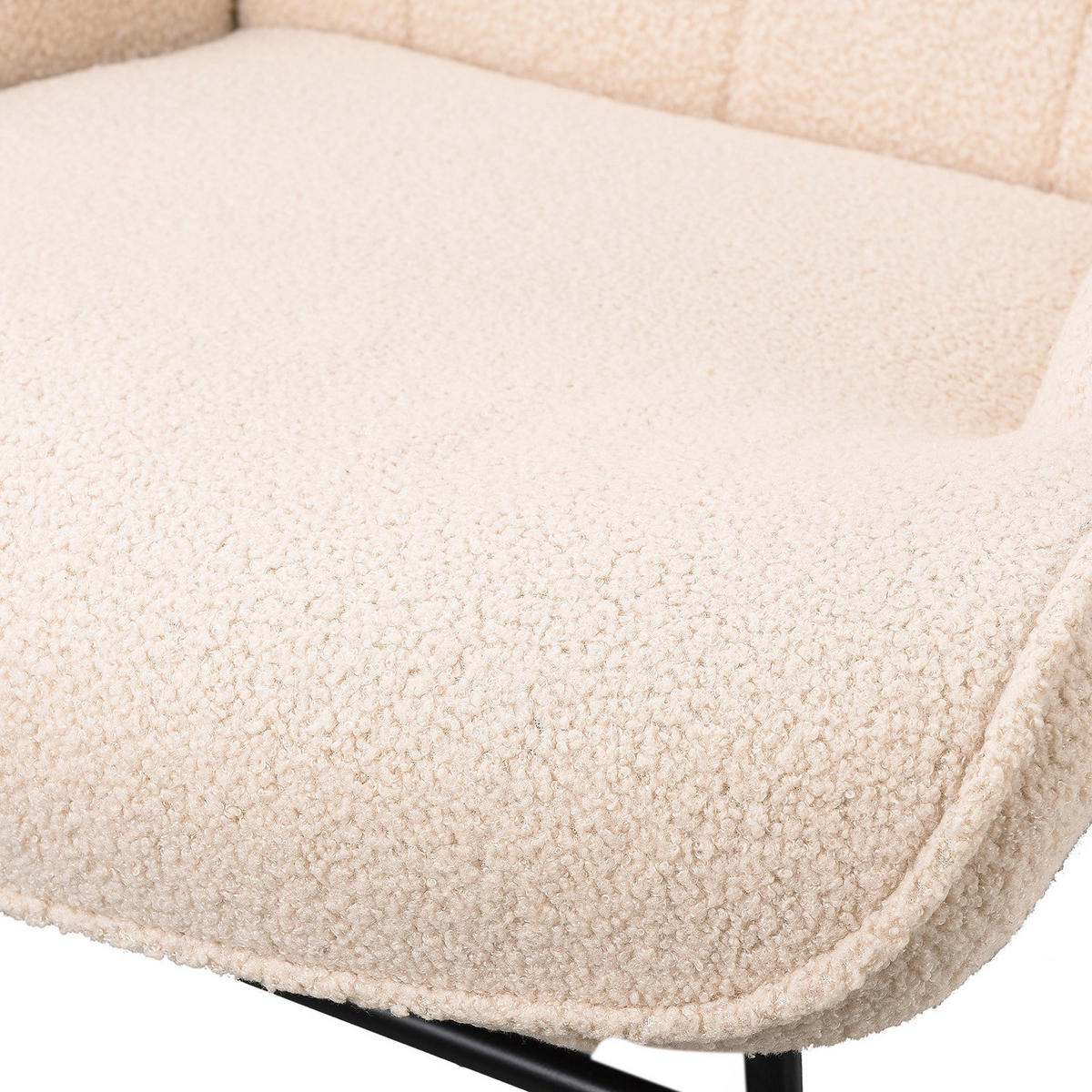 SCHAUKELSTUHL, Beige - Beige, Metall (75/92/68cm)