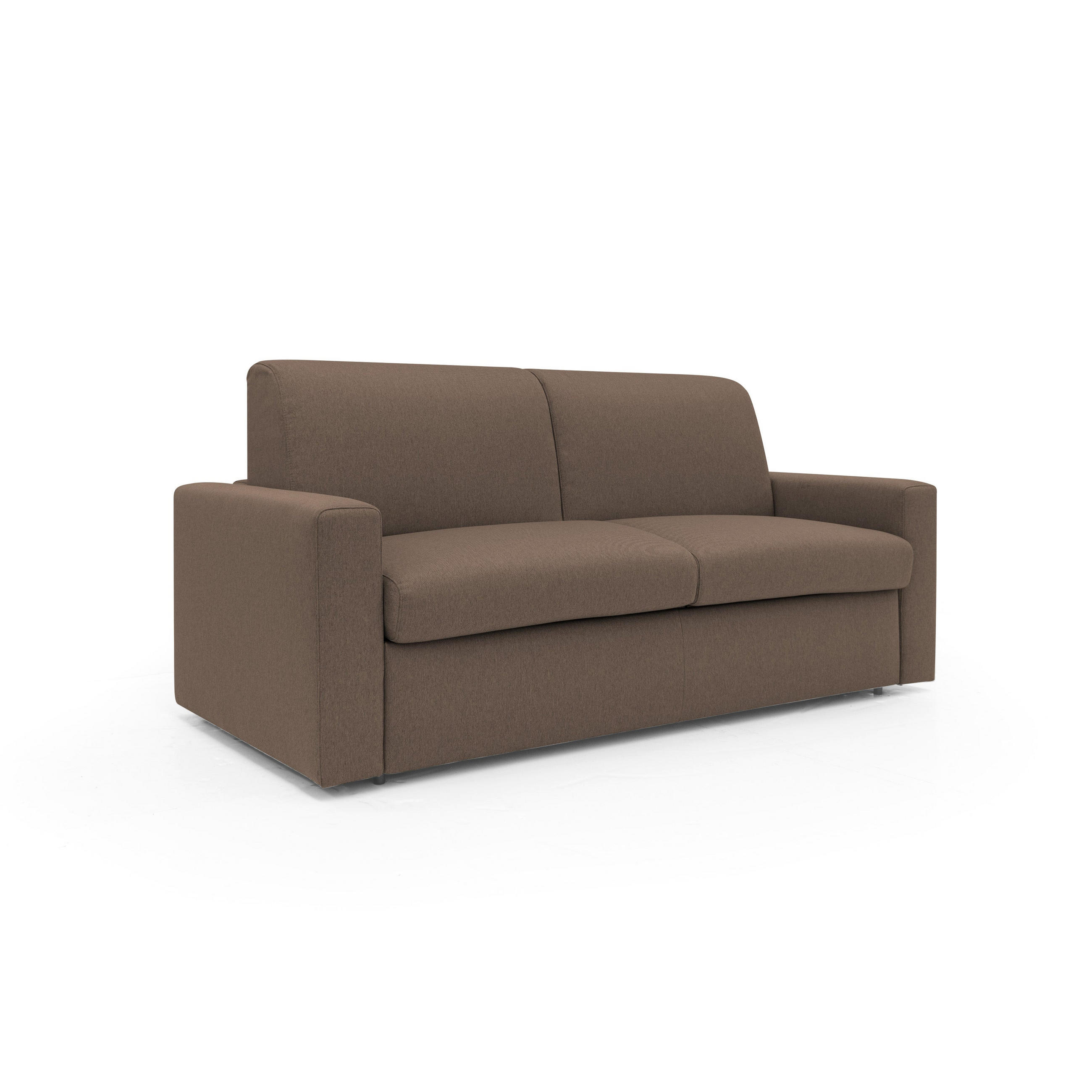 SCHLAFSOFA Kansas - Braun, Textil (172/92/95cm) - Divani.store