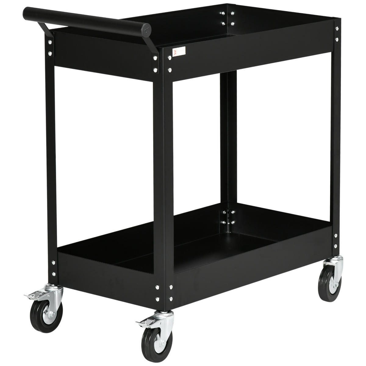 WERKSTATTWAGEN DE-18484 Schwarz - Schwarz, Metall (38/84/84.5cm) - ComfortXL