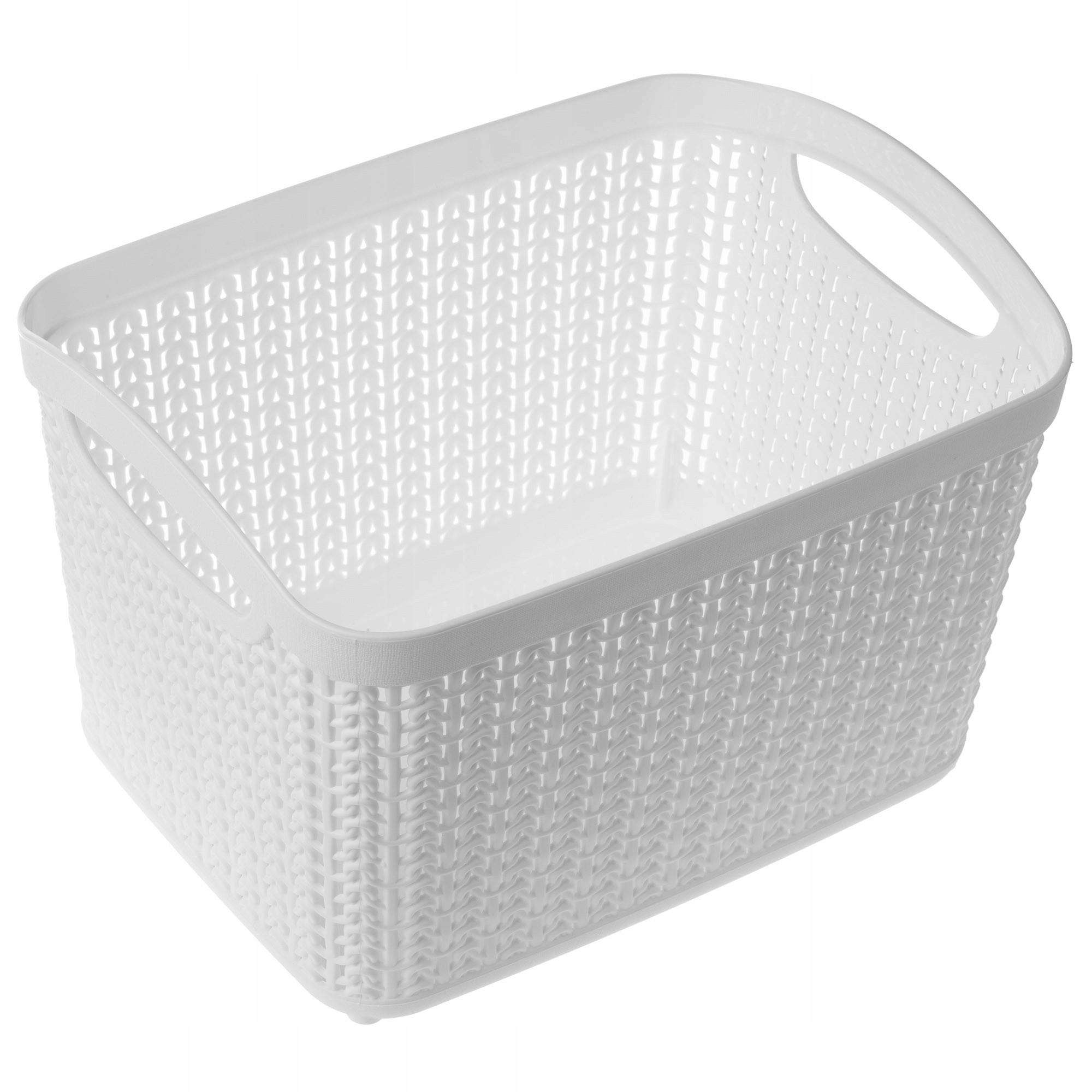 PLASTIKKORB 6,6 l, weiß - Weiß, Kunststoff (18/24cm) - KADAX