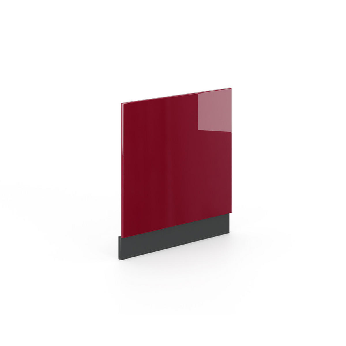 FRONTBLENDE Fame-Line Bordeaux Hochglanz 60 cm ohne AP - Bordeaux/Anthrazit, Holzwerkstoff (60/67.4/1.6cm) - Vicco