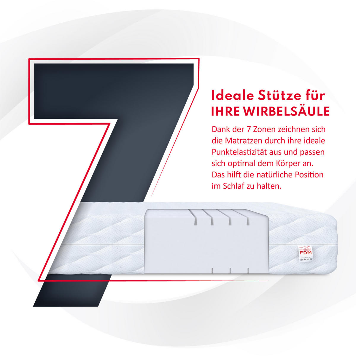KALTSCHAUMMATRATZE Pearlmax H4 20 cm - Weiß, Textil (90/200cm) - FDM