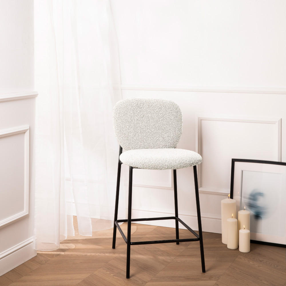 BARHOCKER - Ecru - 2er-Set - Ecru, Textil (51/97/55cm) - Drawer