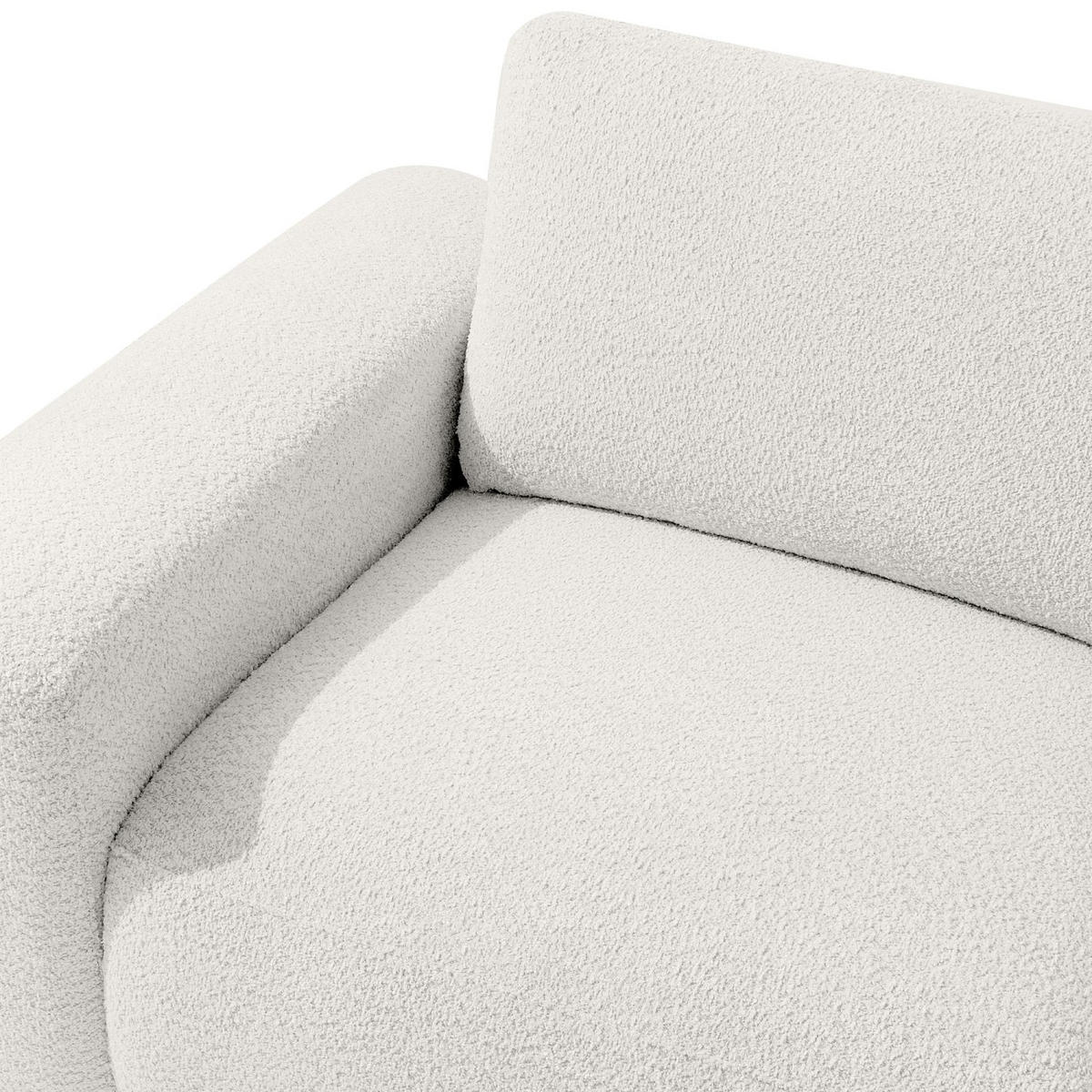 4-SITZER ECKSOFA ZUCCO Boucle links, Ecru - Ecru, Textil (350/84/105cm) - KONSIMO®