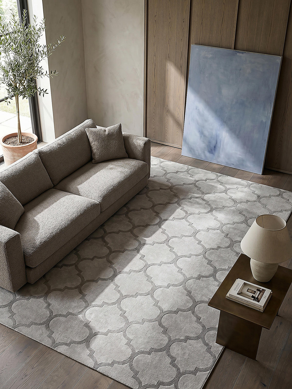 KURZFLORTEPPICH Orientalisch ERESMA Polyester Grau 160 x 230 cm - Grau, Textil (160/230cm) - KADIMA DESIGN