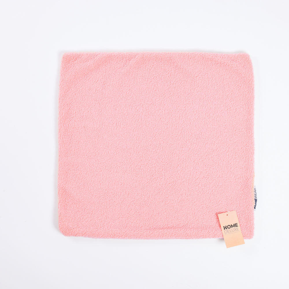KISSENBEZUG PELO - Rosa, mit Kissenfüllung - Pink, Kunststoff (50/50cm) - Home Deluxe