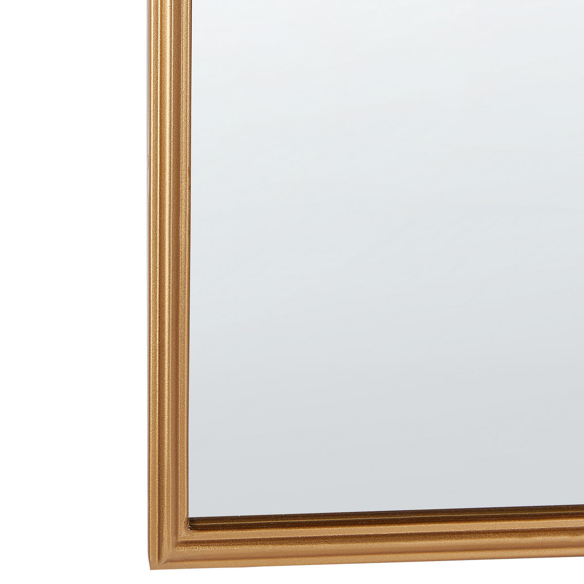 WANDSPIEGEL Gold Metall Dreifaltig 87/77 cm Savilly - Goldfarben, Metall (87/77/2cm) - Beliani