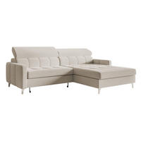 ECKSOFA Hellgrau BAMBINO Mit Verstellbaren Kopfstützen Rechts - Hellgrau/Grau, Textil (174/223cm) - Sepro Meble