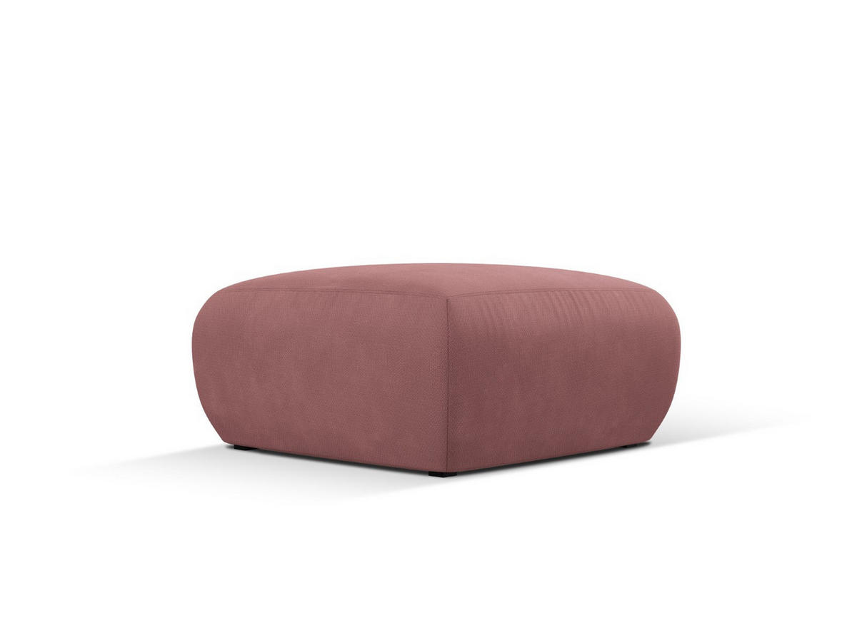 POUF Molino aus strukturiertem Stoff rosa - Pink, Textil (75/36/75cm) - Micadoni