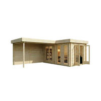 GARTENHAUS Holz Quinta - Naturfarben, Holz (720/236/520cm) - Alpholz
