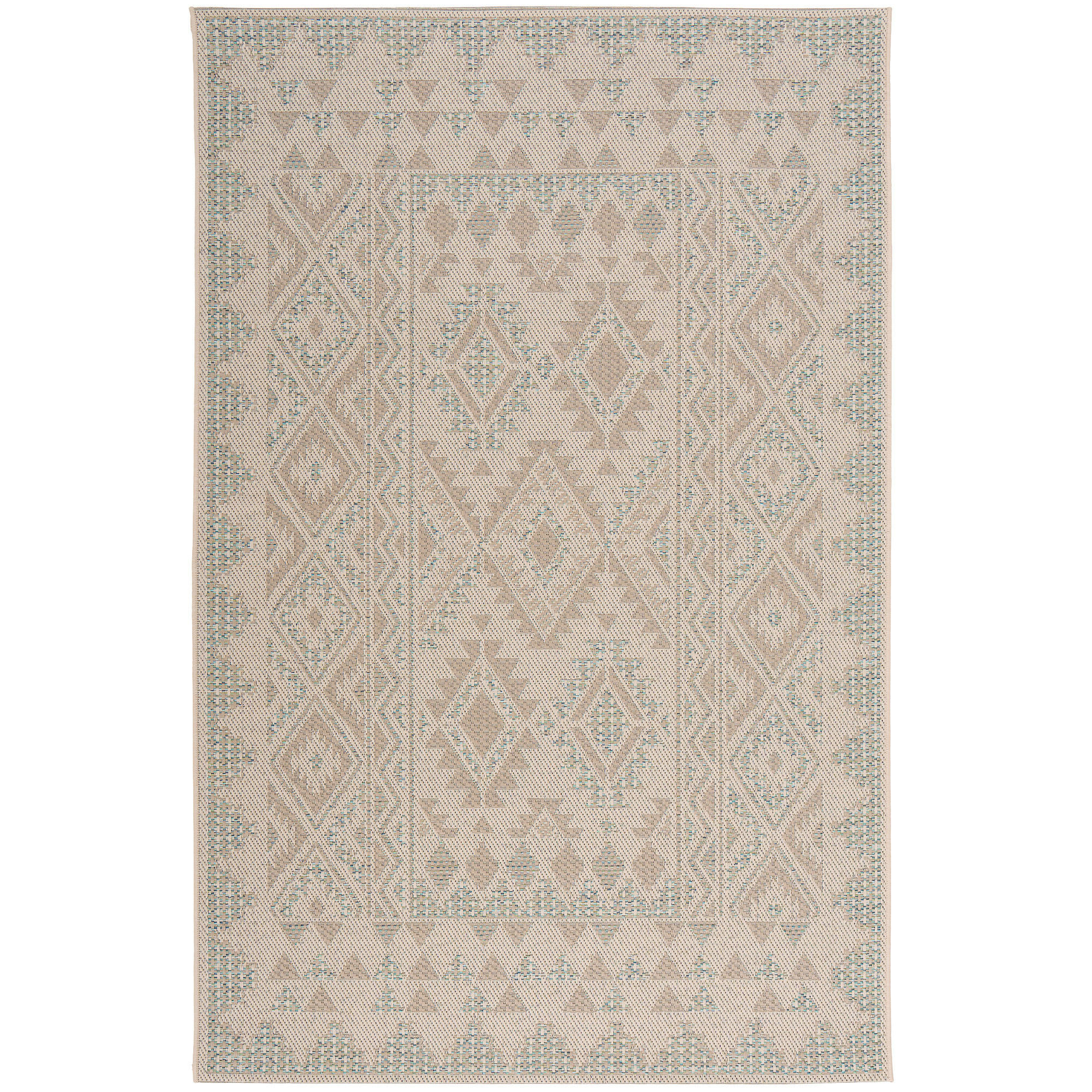 PANAMA IN- UND OUTDOOR TEPPICH - Türkis, Textil (133/190cm) - Pergamon
